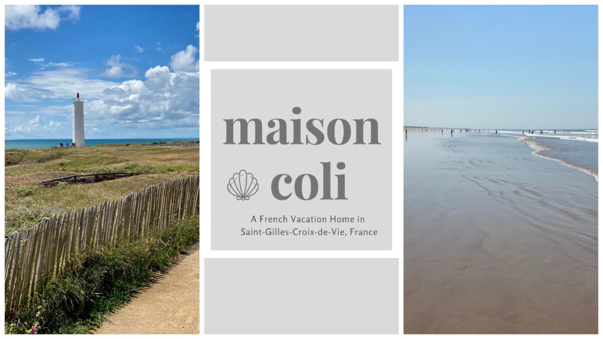 Maison Coli Logo and Beach Scenery