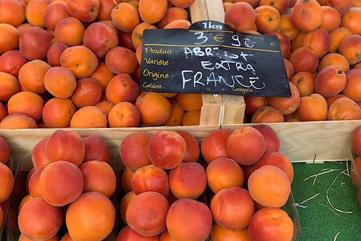 Apricots at the French Market