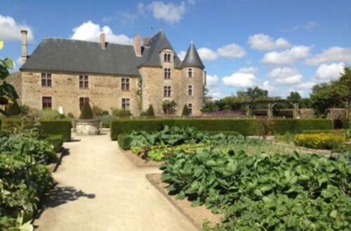 Exterior of French Chateau and Gardens